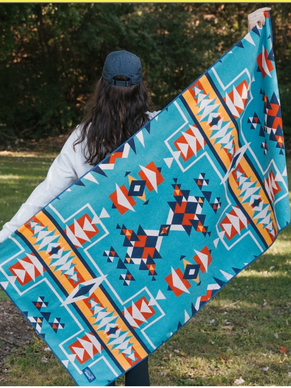 Sprints Bohemian Nomad Car Seat Cover Towel with Snaps NWT